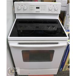 SAMSUNG WHITE STOVE 30"X25"X46".