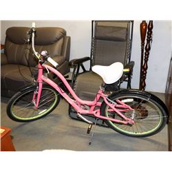 LADIES ELECTRA BICYCLE TOWNIE MODEL PINK WITH