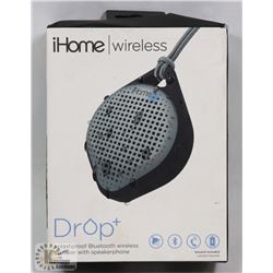 IHOME DROP+ BLUETOOTH SPEAKER (UNOPENED)
