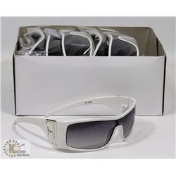BOX OF FENDI STYLE WHITE DESIGNER SUNGLASSES