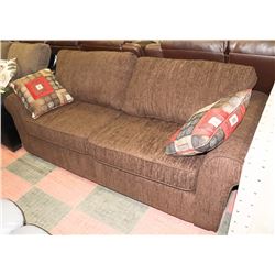 NEW CHOCOLATE FABRIC 80" SOFA