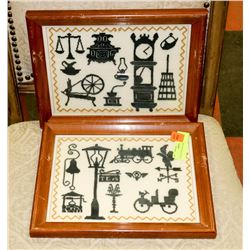 SET OF 2 PIECES OF ART