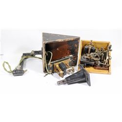 ANTIQUE TELEGRAPH WITH EXTRA PARTS RAIL STATION