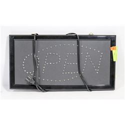 OPEN SIGN 18" LONG 2 FLASHING / LIGHT UP MODES