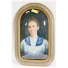 ANTIQUE CONVEX PICTURE AND FRAME CURVED GLASS