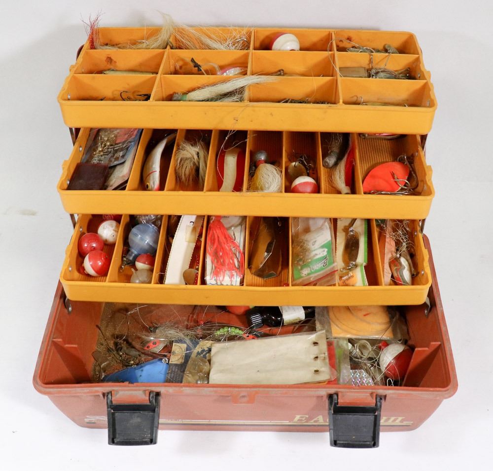 Aluminum fishing tackle boxes Clearance