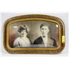ANTIQUE CONVEX PICTURE AND FRAME CURVED GLASS