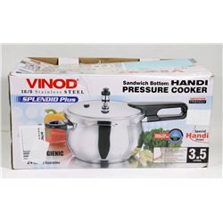 3.5L VINOD 18/8 STAINLESS STEEL PRESSURE COOKER