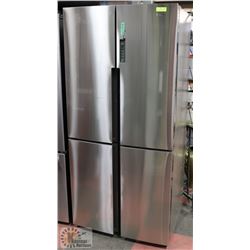 4 DOOR STAINLESS STEEL HAIER BOTTOM-FREEZER FRIDGE
