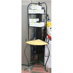 27.5"X19"X73" CORNER SHELF