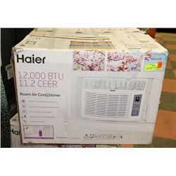 HAIER 12,000BTU ROOM AIR CONDITIONER. 3 FAN SPEED,