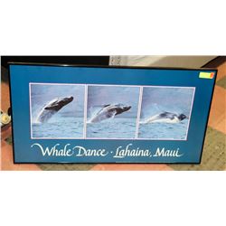 WHALE DANCE MAUI PRINT 38 X 20