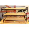Image 1 : 3-TIER METAL & BAMBOO SHOE RACK -
