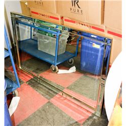 LARGE FRAMED MIRROR.