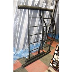 DOUBLE SIZED METAL HEAD BOARD WITH FOOT BOARD.