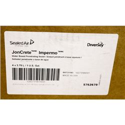 CASE WITH FOUR 3.78L BOTTLES OF WATER BASED