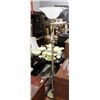 Image 1 : METAL AND GLASS FLOOR LAMP.