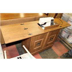 KENMORE 30 STITCH SEWING MACHINE IN CABINET.
