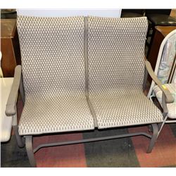 OUTDOOR GLIDER ROCKER LOVE SEAT.