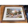 Image 1 : ESTATE FRAMED NEEDLE POINT PICTURE.