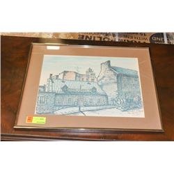 MONTREAL 1979 RESTAURANT SAINT GABRIEL FRAMED