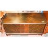 Image 1 : SOLID WOOD CEDAR LINED CHEST, 46"X20"X21".