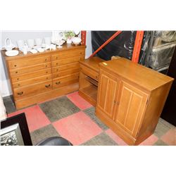 SOLID MAPLE 3 PIECE BEDROOM FURNITURE SET.