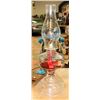 Image 1 : VINTAGE ESTATE GLASS OIL LAMP.