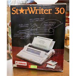 STAR WRITER 30 TYPEWRITER.