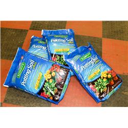 4 BAGS OF SCHULTZ POTTING SOIL PLUS 18L BAGS