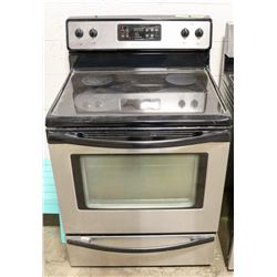 ON CHOICE BLACK AND STAINLESS STEEL CERAMIC TOP