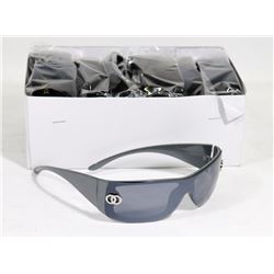 BOX OF CHANEL STYLE DESIGNER GREY SUNGLASSES