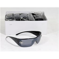 BOX OF CHANEL STYLE DESIGNER BLACK SUNGLASSES