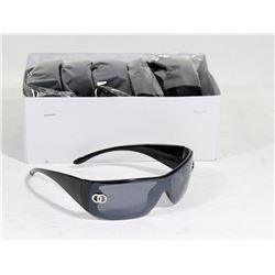 BOX OF CHANEL STYLE DESIGNER BLACK SUNGLASSES
