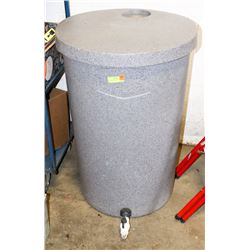 RAINBARROW LID AND DRAIN VALVE