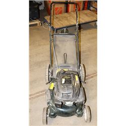 21" YARDWORKS GAS MOWER WITH BAG - RUNS