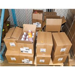 PALLET WITH 15 CASES OF LIQUID TEMPURA PAINT.