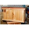 Image 1 : STAINED CEDAR PLANTER 16"X11"X9".