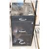 Image 1 : BLACK 3-DRAWER LOCKABLE FILE CABINET