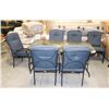 Image 1 : PATIO TABLE WITH 6 ARM CHAIRS.