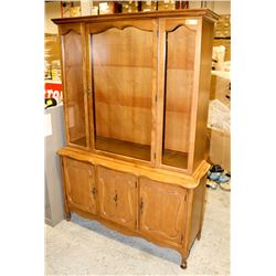 SOLID MAPLE HUTCH 46"X16"X69".