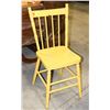 VINTAGE PAINTED YELLOW SIDE CHAIR.