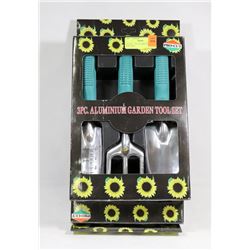 LOT OF TWO  3 PC ALUMINUM GARDEN TOOL SETS