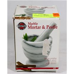 MARBLE MORTAR & PESTLE