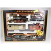 Image 1 : GOLD RUSH EXPRESS TRAIN SET WITH 18FT OF TRACK.
