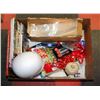 Image 1 : BOX OF ARTS & CRAFTS SUPPLIES - GENERAL,