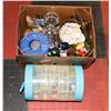 Image 1 : BOX OF MISC. INCLUDING BEAD CABINETS