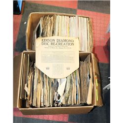 2 BOXES OF 78 SPEED RECORDS.