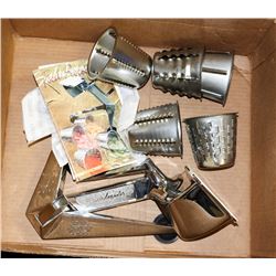 BOX WITH SALAD MASTER FOOD PROCESSOR.