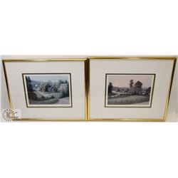 LOT OF 2 BILL SAUNDERS PRINTS